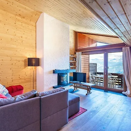 Superbe Appartement, En 2 Parties, Au Centre D'Anzere Ayent Exterior photo
